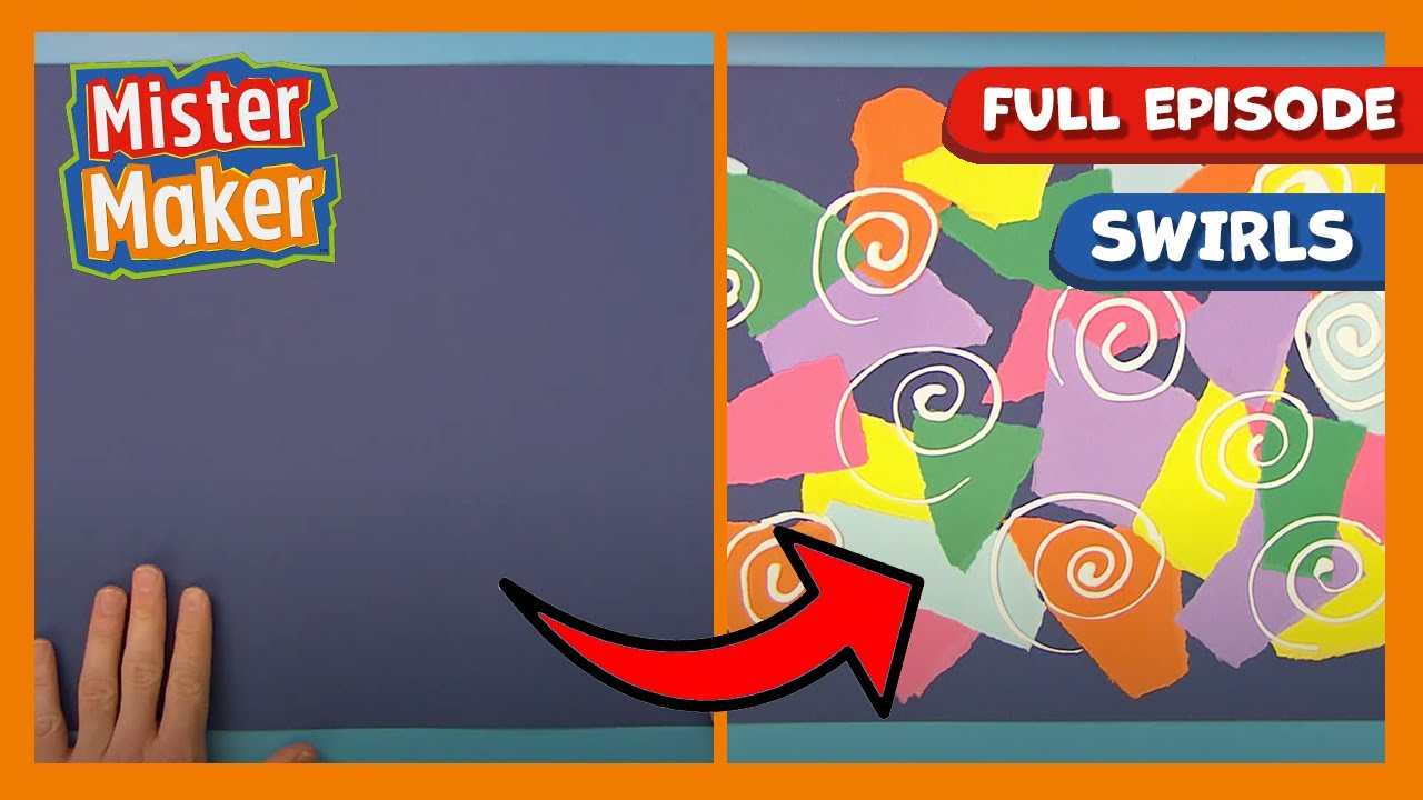 Mister Maker Arty Party 🎨 Series 1, Episode 6 | Swirls 🌀 | FULL EPISODE