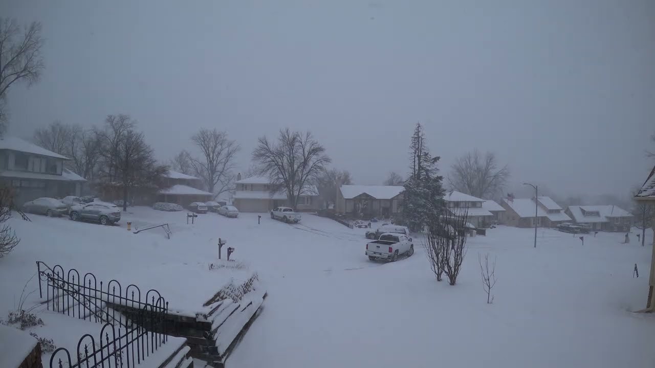 Record Snowfall in Omaha — Full Storm Timelapse - February 19, 2026