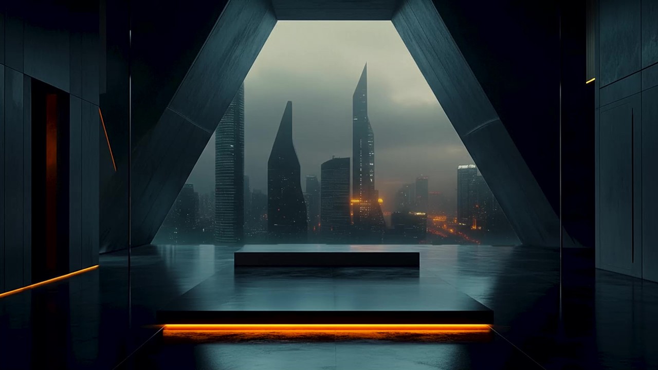 Night City Rain Sounds Through Modern Window 🌃 Relaxing Urban Rain Ambience for Deep Sleep