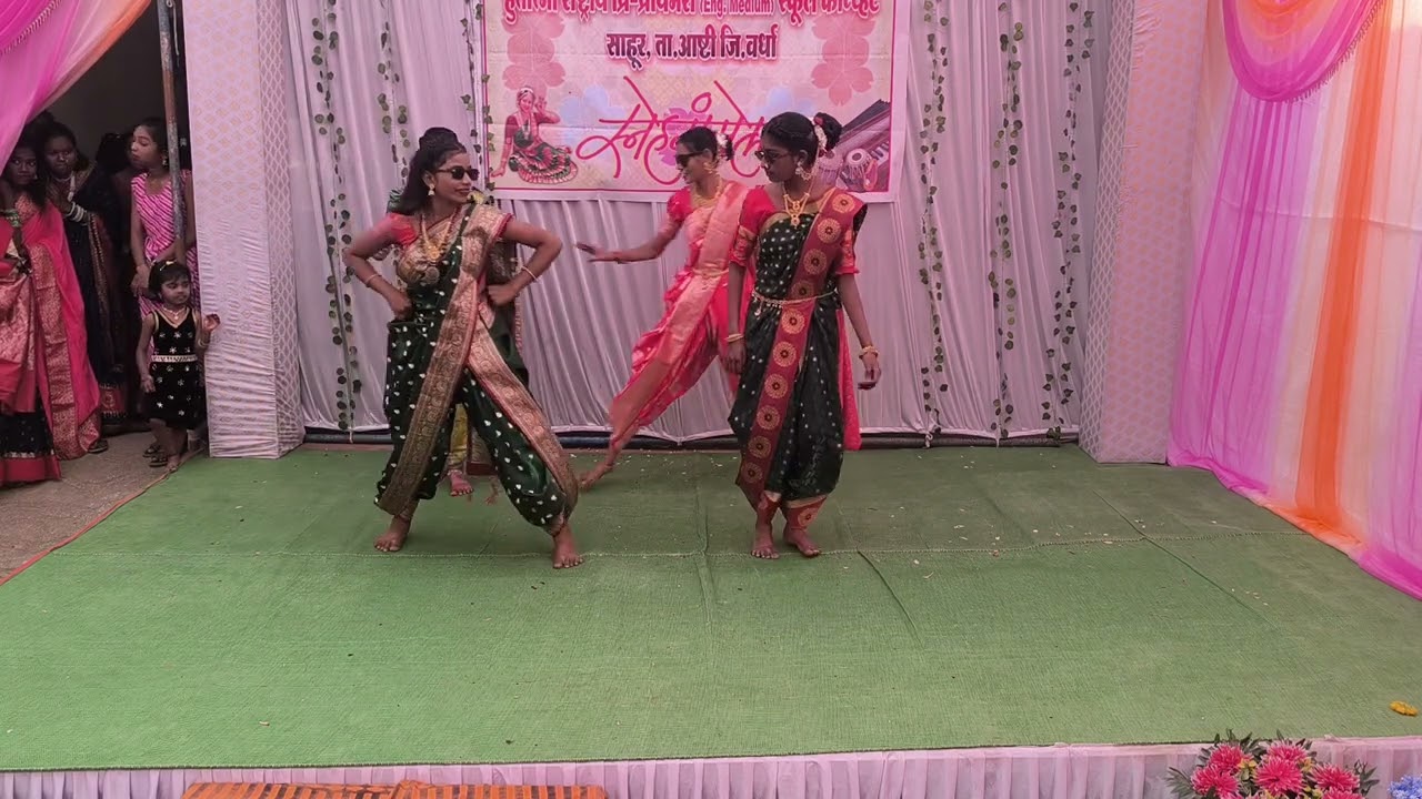 Annual function dance performance by 10th #southremix #southdance #marathigirls #dance