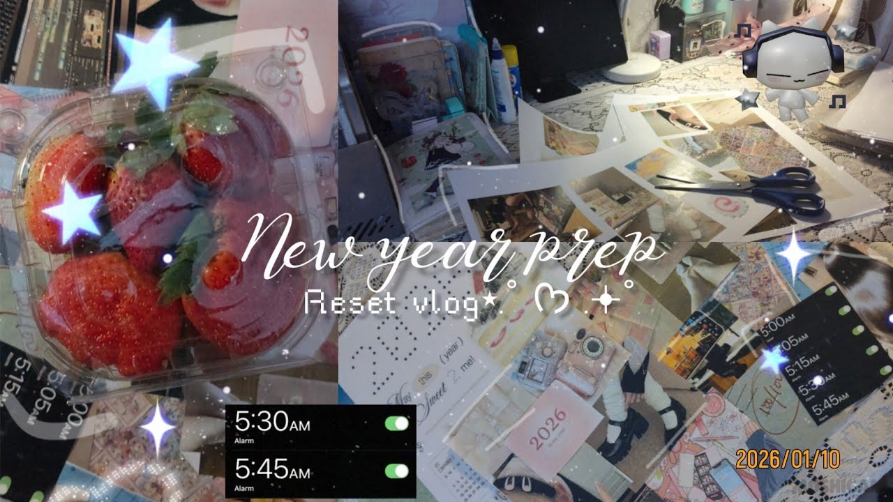 Reset vlog 2026!!|vison boards, going out|| life in india|| 🍓☁️