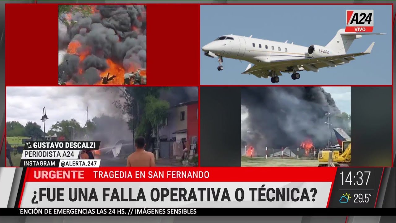 🔴 TRAGEDIA: AVI&Oacute;N DE LA FAMILIA BRITO DESPIST&Oacute; EN SAN FERNANDO, MURIERON EL PILOTO Y COPILOTO
