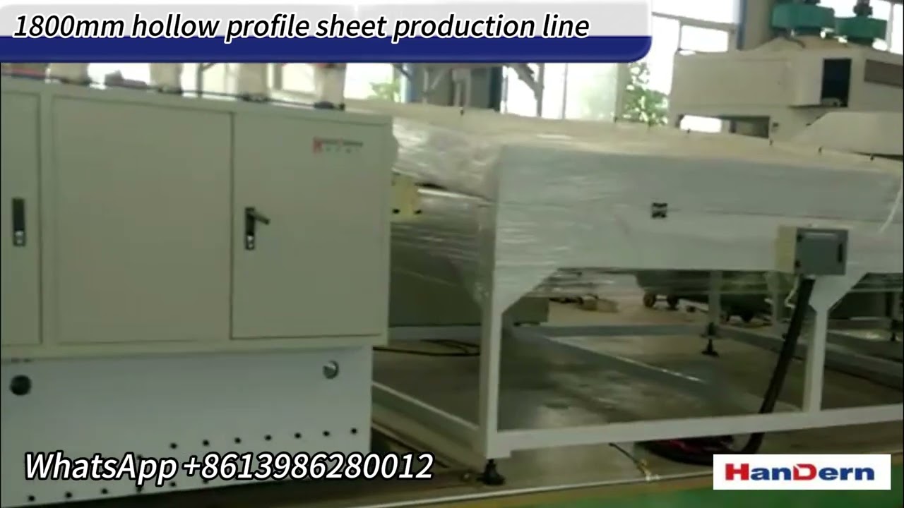 1800mm PP hollow profile sheet extrusion production line