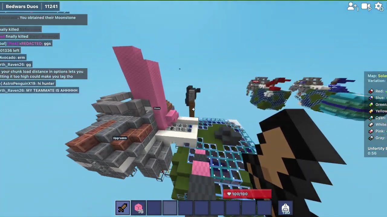 Cooking my Friends in Bedwars and getting cooked... #bloxdio #bloxd #bedwars
