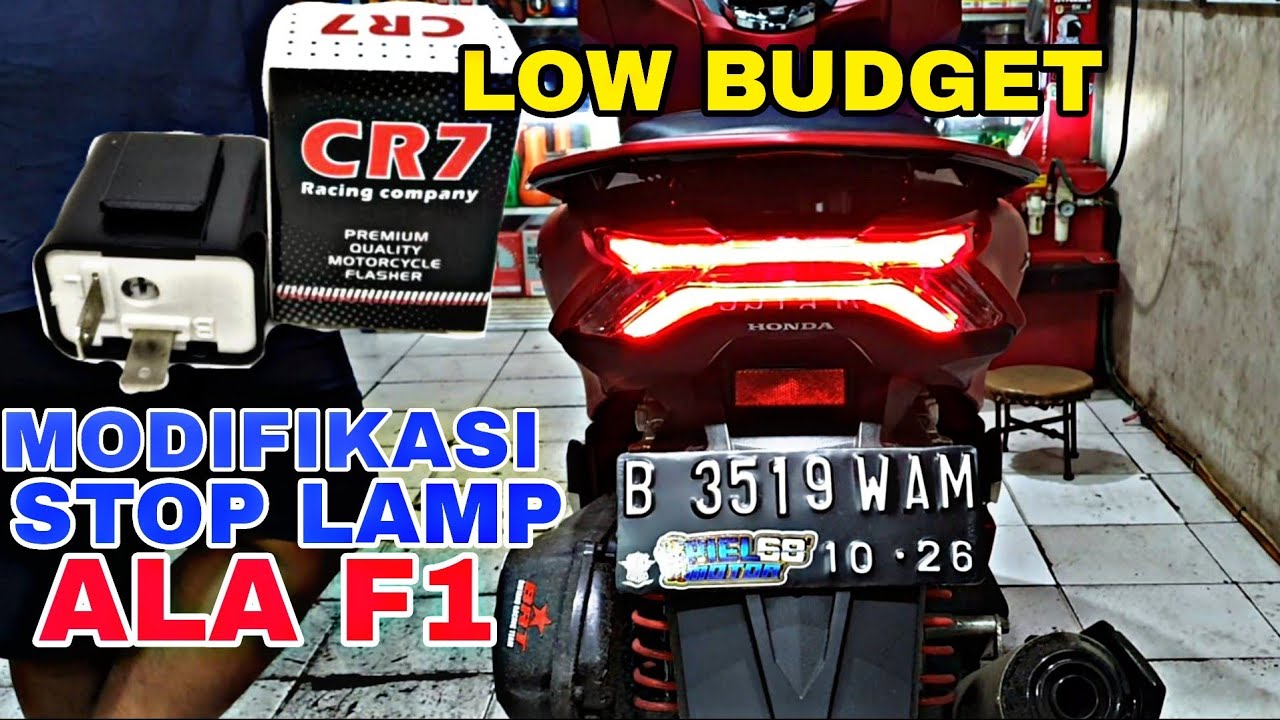 MODIFIKASI STOP LAMP PCX 160 ALA F1 ULE CHANNEL - TUTORIAL