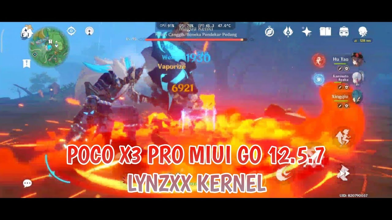 LYNZX KERNEL POCO X3 PRO MIUI GO PLUS | GENSHiN IMPACT ON HIGHEST SETTING