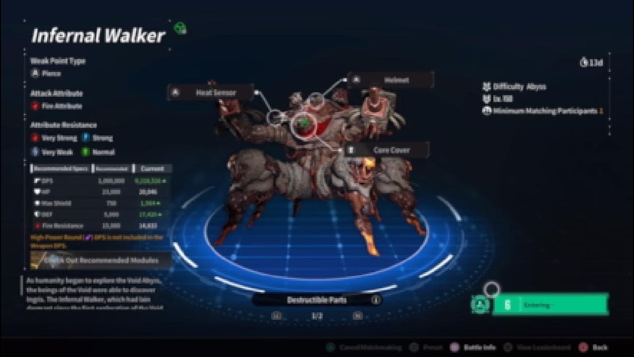 [PS5]TFD S3 E3 - Void Abyss intercept battle - Dia Vs Infernal Walker- Solo/Normal- P306