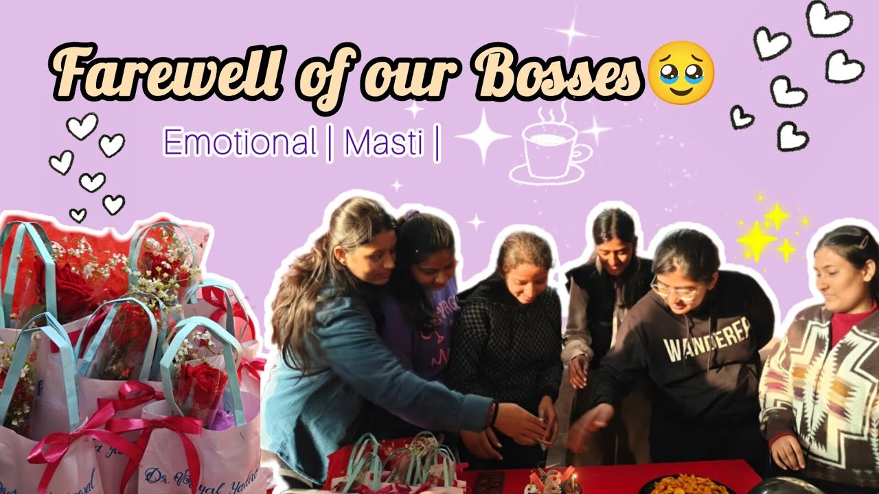 Hum apko bohot miss karenge Boss 🤍 #minivlog #seniorfarewell # hostelfarewell