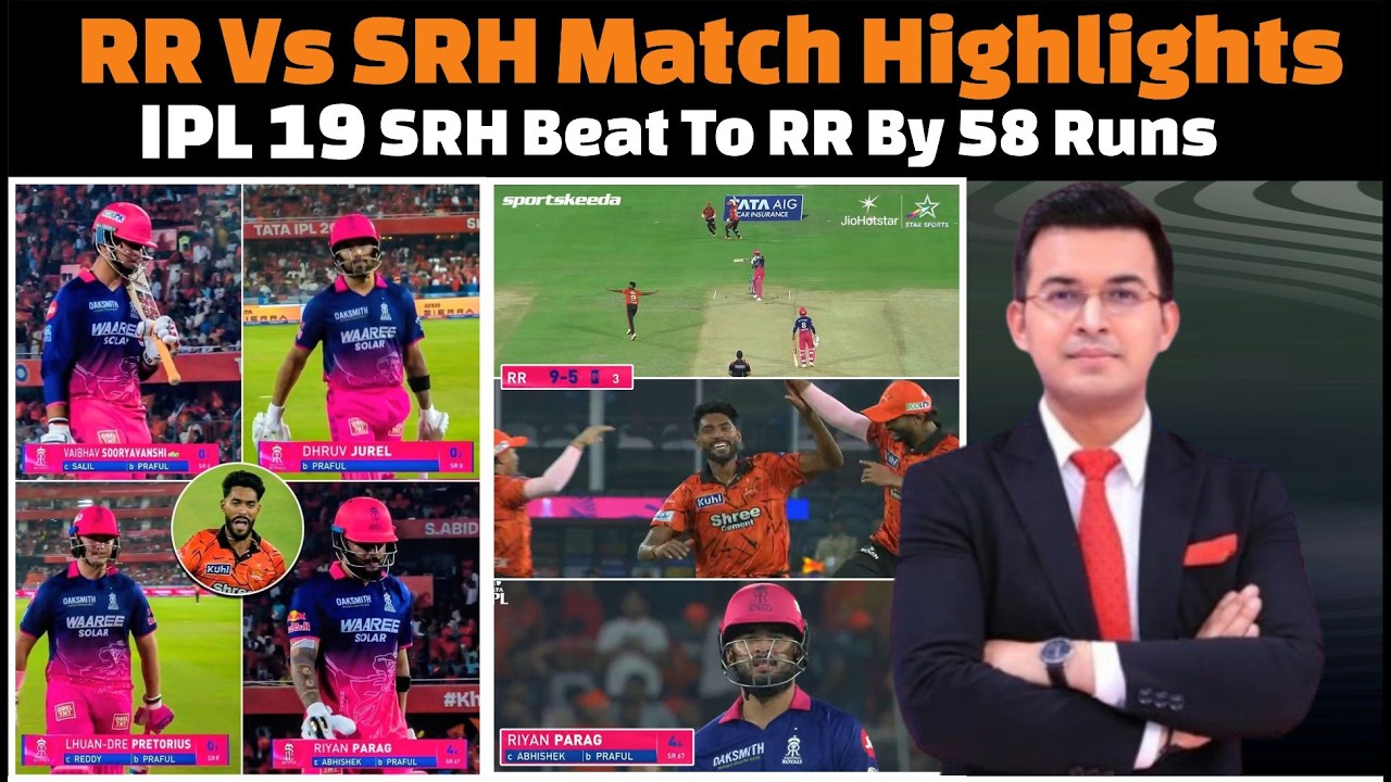 Rajasthan Royals vs Sunrisers Hyderabad complete match highlights IPL 2026 today.