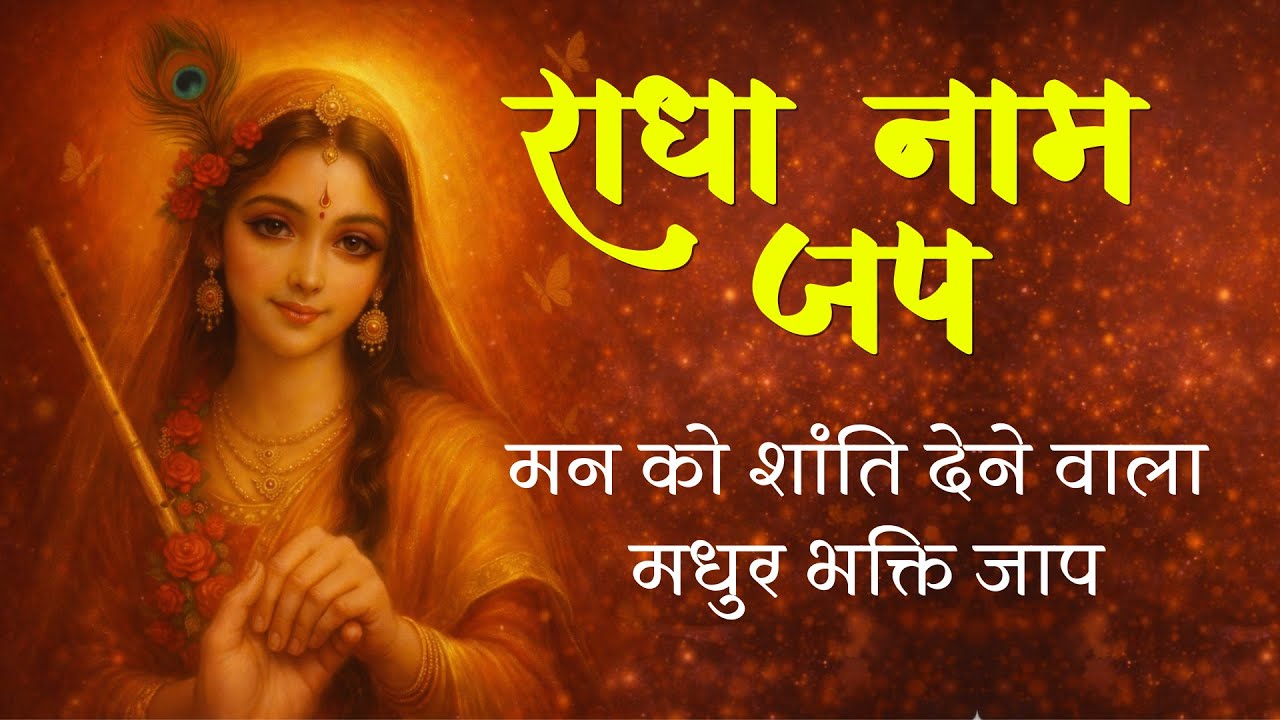 राधा नाम जप जो मन को छू जाए | बहुत मधुर और शांति देने वाला