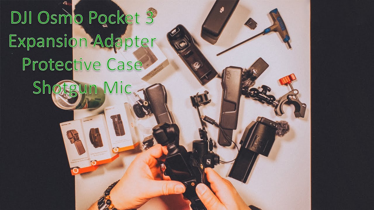 DJI Osmo Pocket 3 - Expansion Adapter + Protective cases - Scotty Makes Stuff - External Microphone