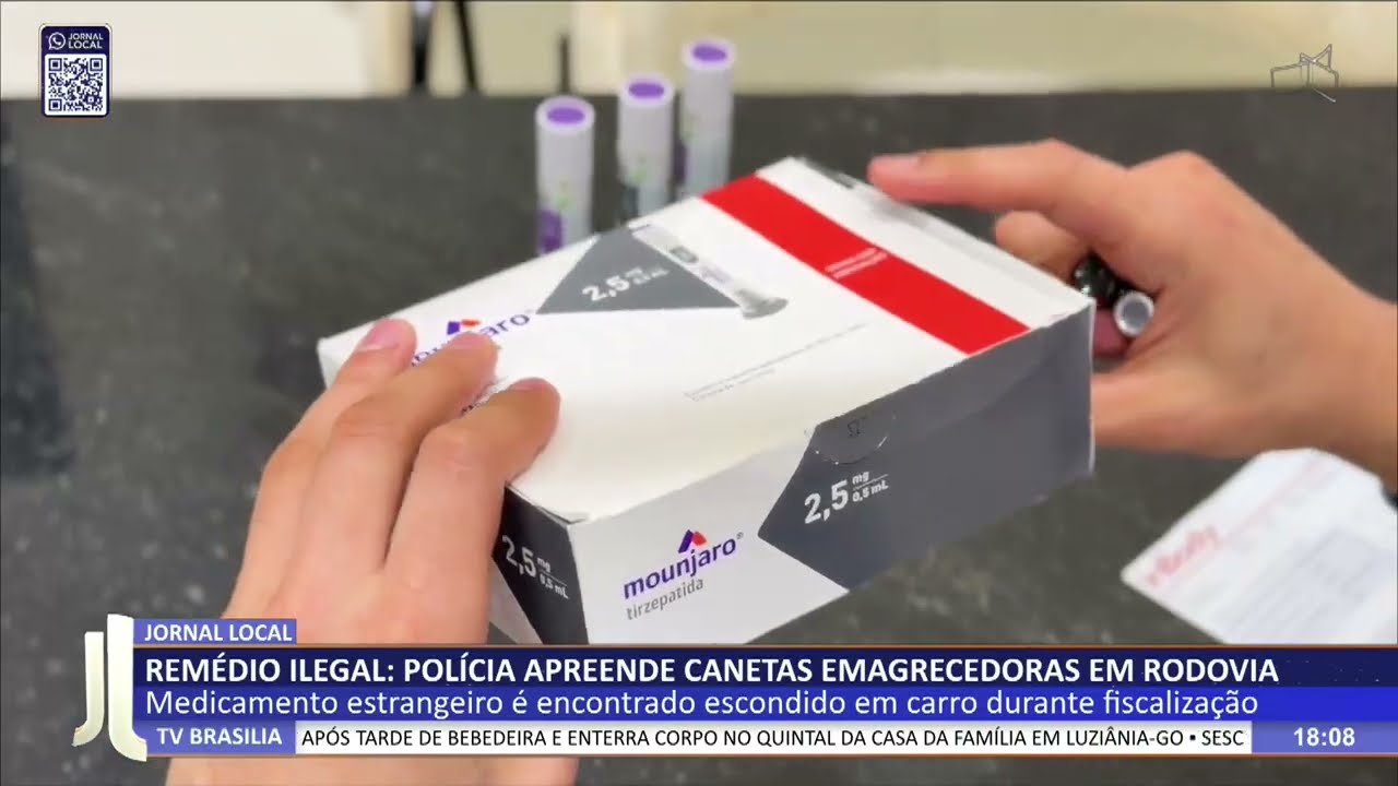 JL - Remédio ilegal: polícia apreende canetas emagrecedoras em rodovia