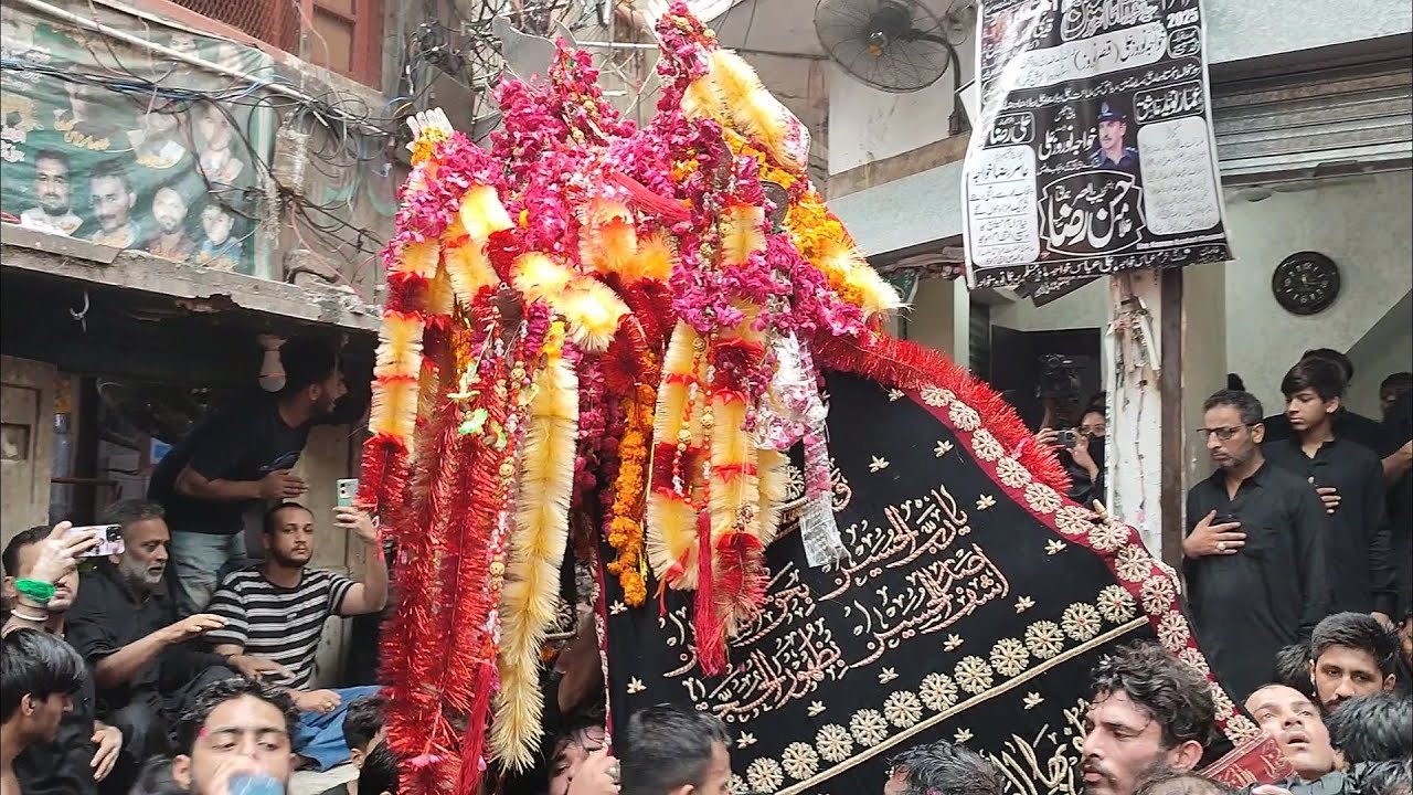 20 Safar 2025 Markazi Jaloos Taziya Chehlum Imam Hussain Muhallah Shiya Mochi Gate Lahore 