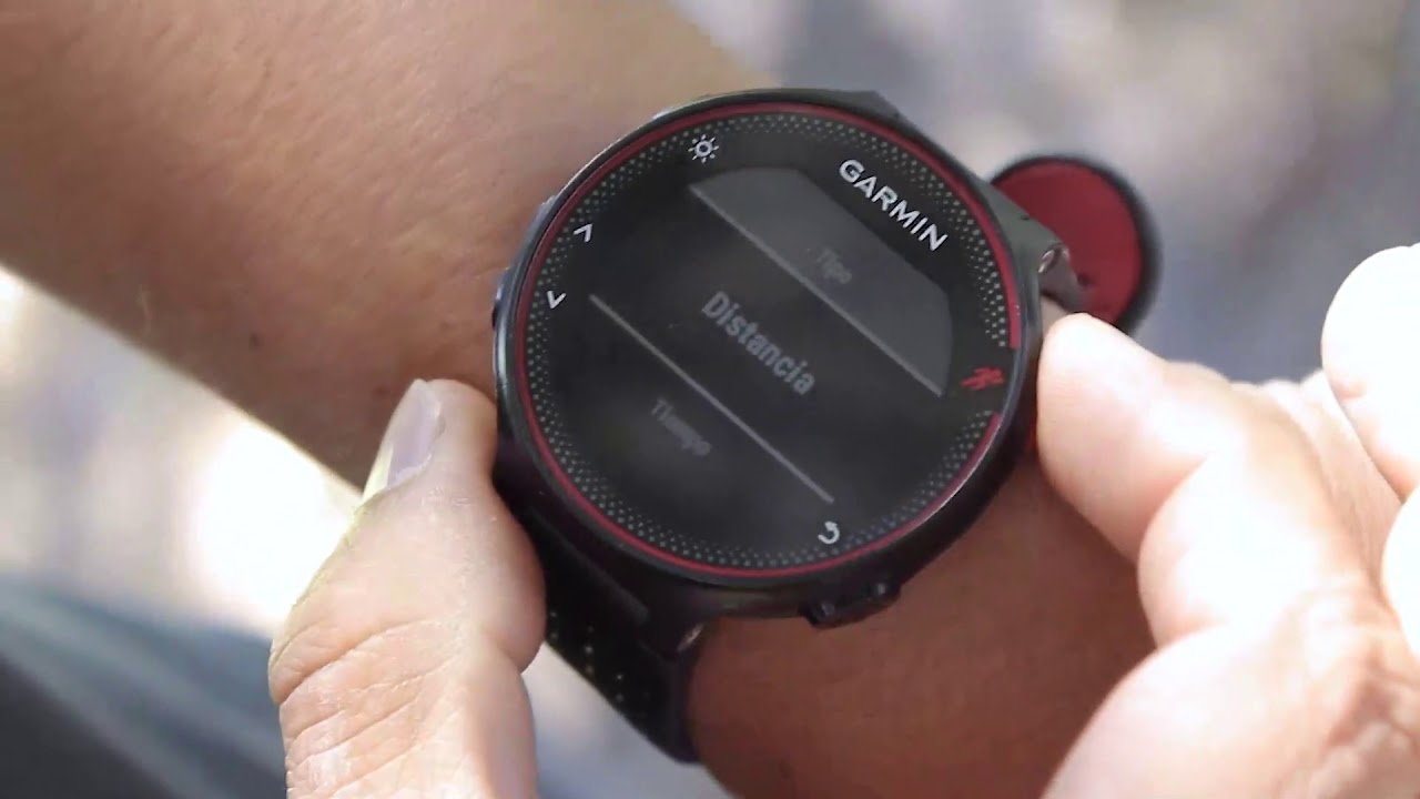 Programando intervalos en el Garmin HR235