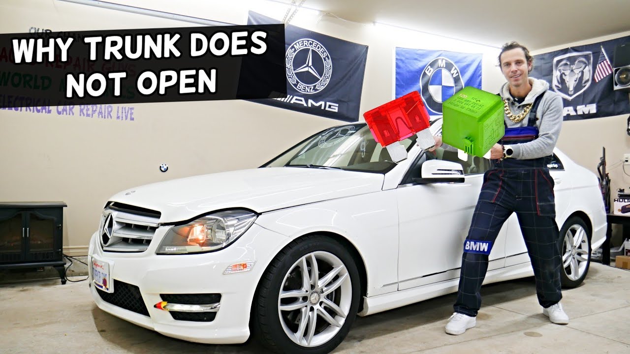 Why MERCEDES Trunk Does Not Open Close Stuck MERCEDES W204 C250 C300 C180 C200 C220 C280 C320 C350 C