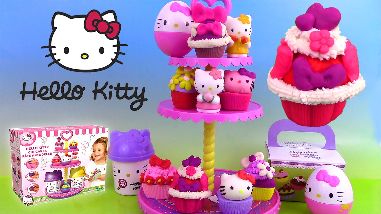 Pâte à modeler Play Doh Hello Kitty Cupcake Tower Cupcakes ♥ Plastilina ハローキティ