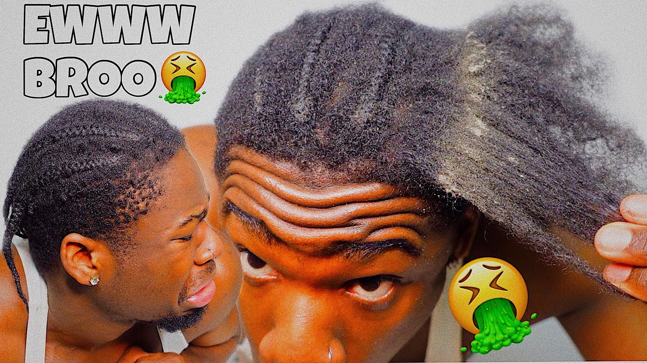 TAKING OUT MY 3 MONTH OLD BRAIDS MEN! *GROSS* 🤮 | OLD CORNROWS TAKEDOWN | OLD BRAIDS!!