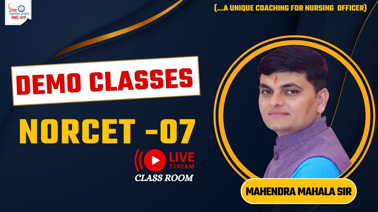 DEMO CLASS ( MICROBIOLOGY) NORCET-07