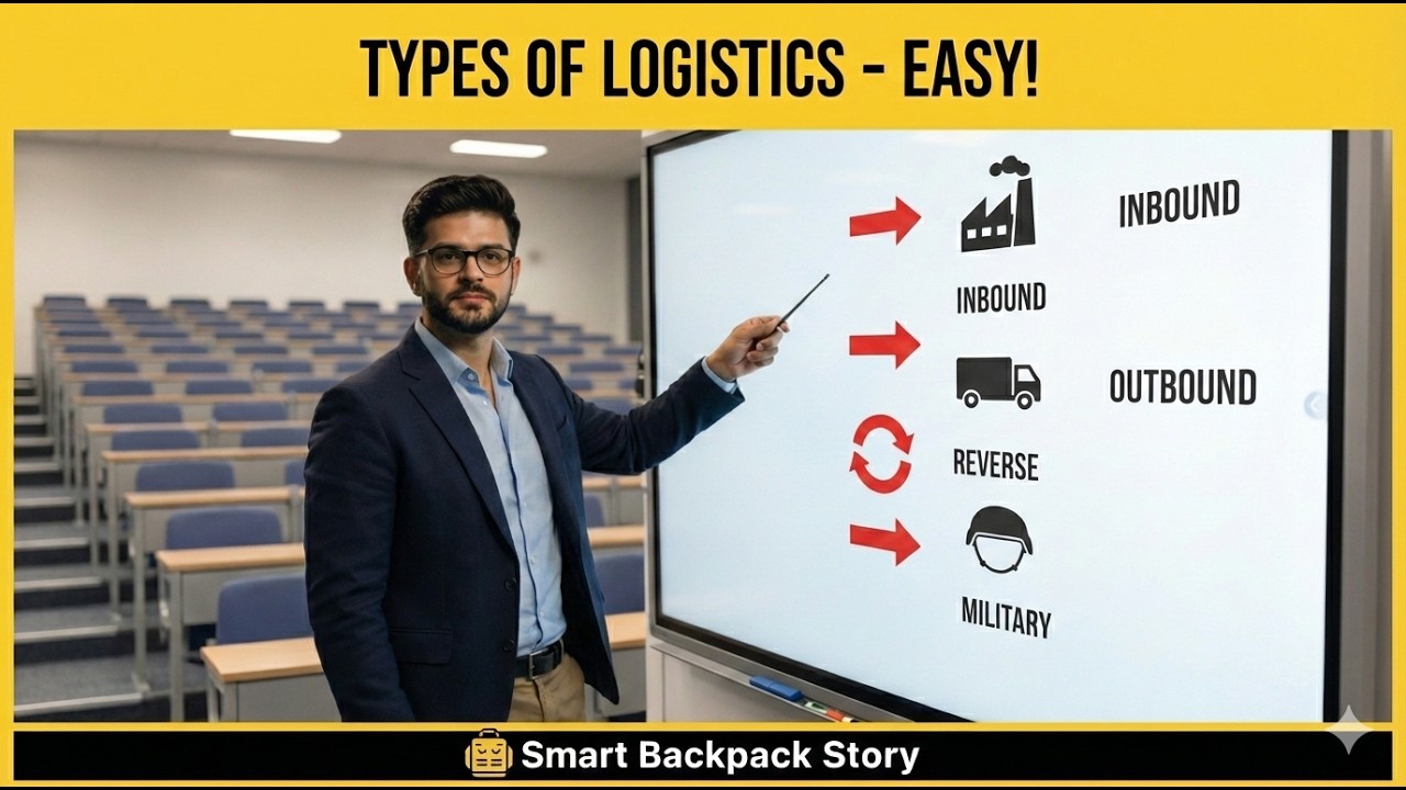 Types of Logistics Explained with Story📦 | Inbound, Outbound, Reverse & Military Logistics | Lecture