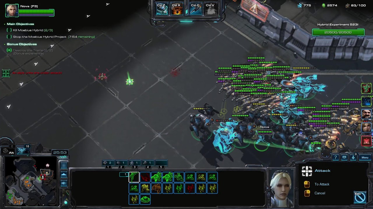 Starcraft 2 coop Mutation Spectre of Death and Leveling Zeratul p2 level 10 on EU