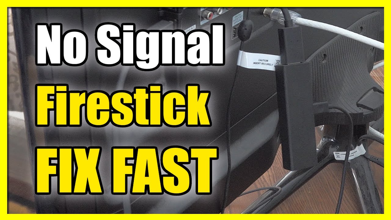 How to Fix No Signal on Amazon Fire TV Stick (Fast Tutorial)