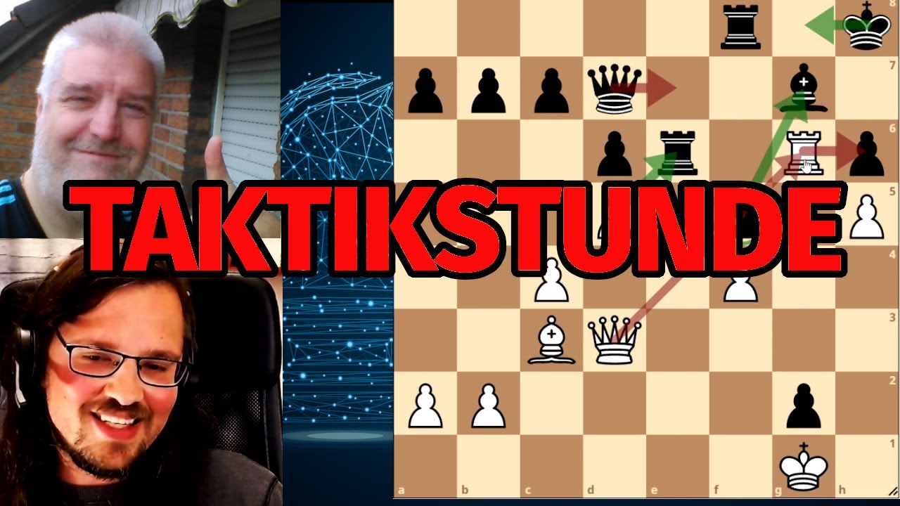 Schach Taktik lernen mit Jürgen dem Schachstrategen || Wir knacken 2400 auf Lichess