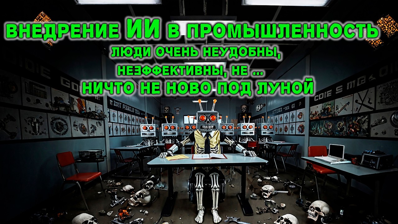 Внедрение ИИ в промышленность  Люди очень неудобны, неэффективны, не …   Ничто не ново под луной