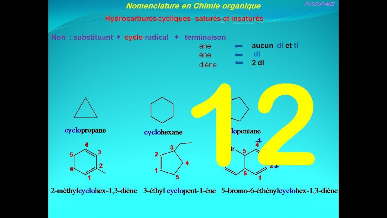 12.chimie organique SMC | SMP | S3 : Nomenclature