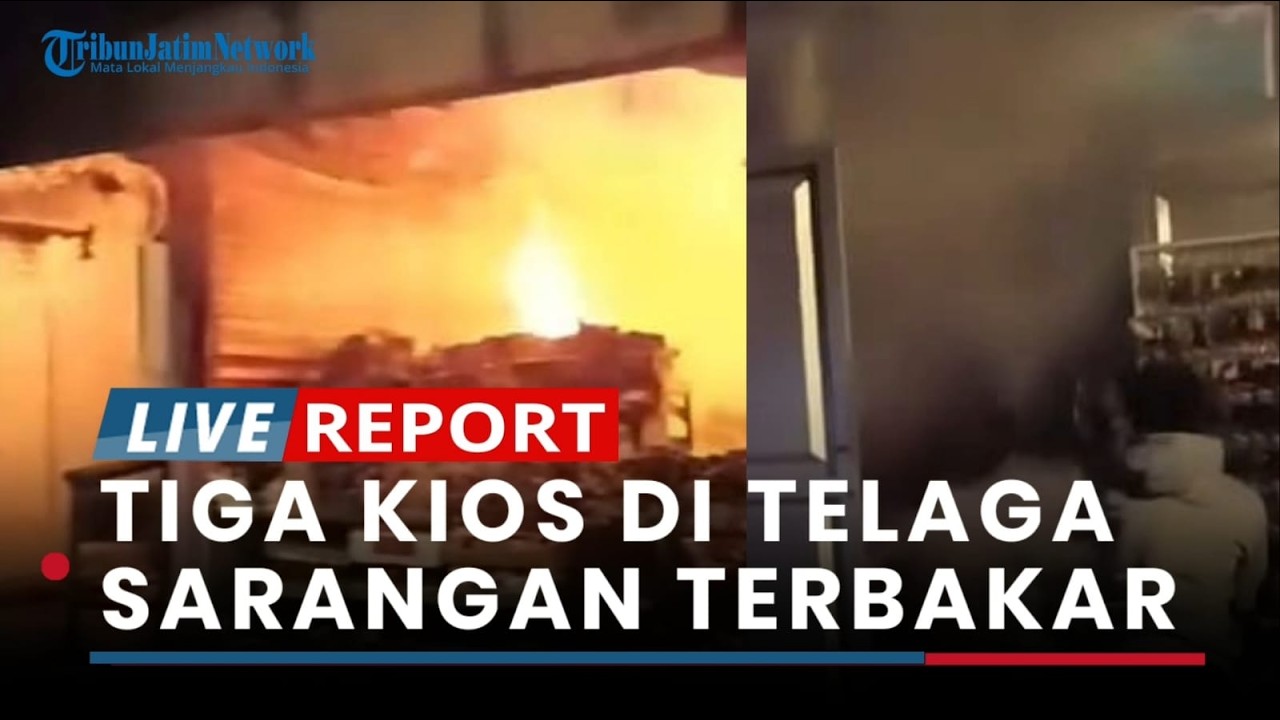 BREAKING NEWS! Diduga Korsleting Listrik, 3 Kios di Telaga Sarangan Magetan Terbakar