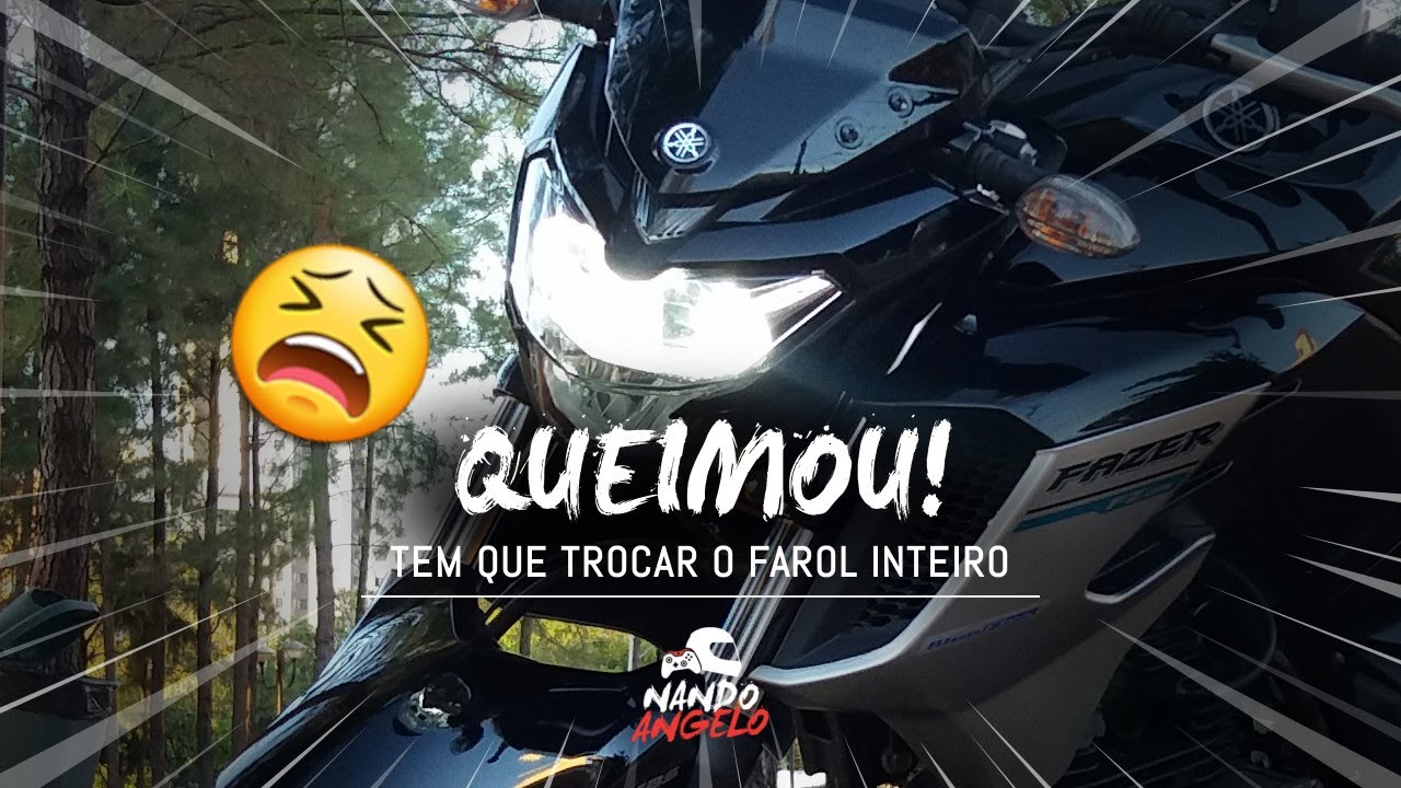 FAZER 250 (FZ25) 😫 O FAROL QUEIMOU, A GARANTIA COBRE? 🤔