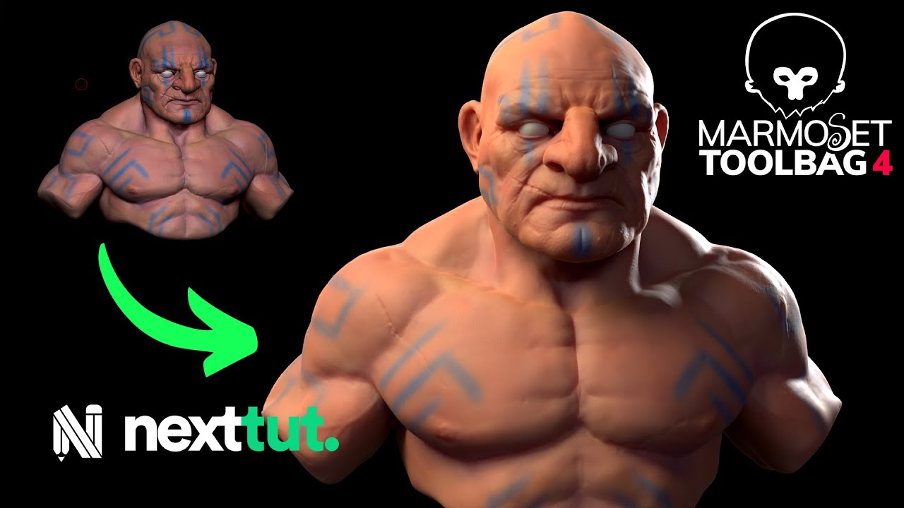 Zbrush Polypaint to Marmoset! Easier than Arnold!