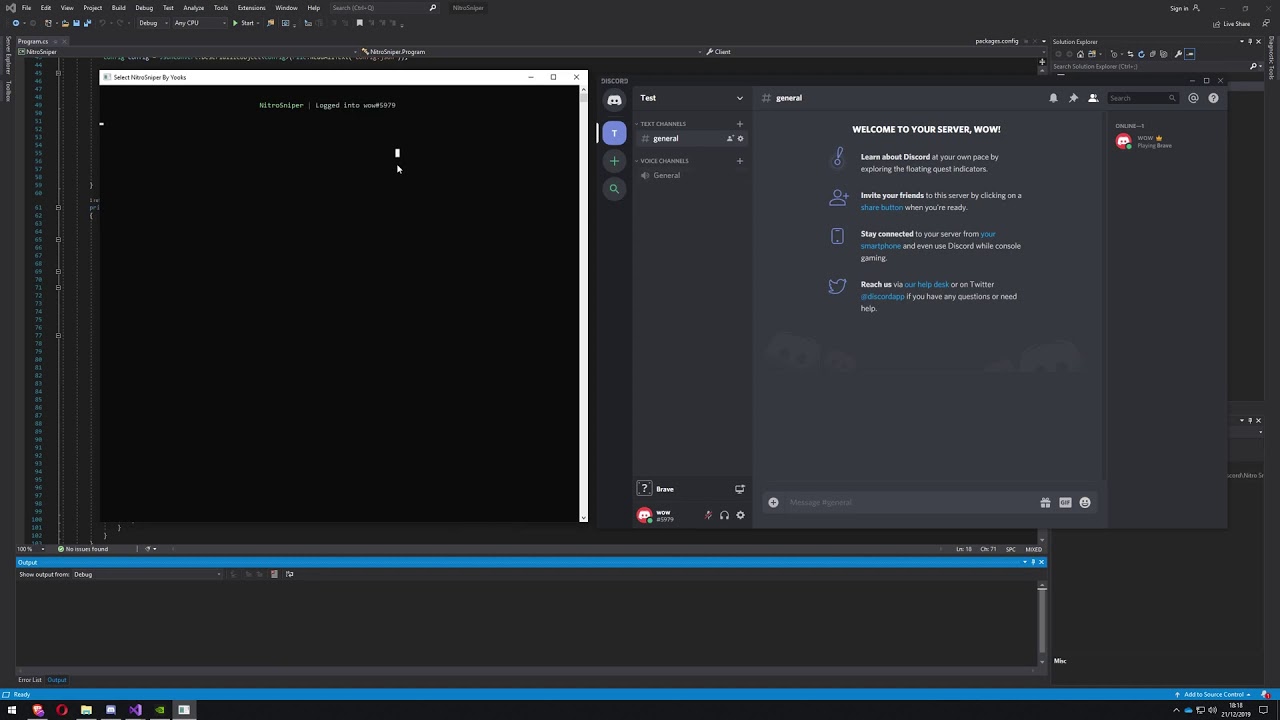 Discord Nitro Sniper  Free 2020  Working