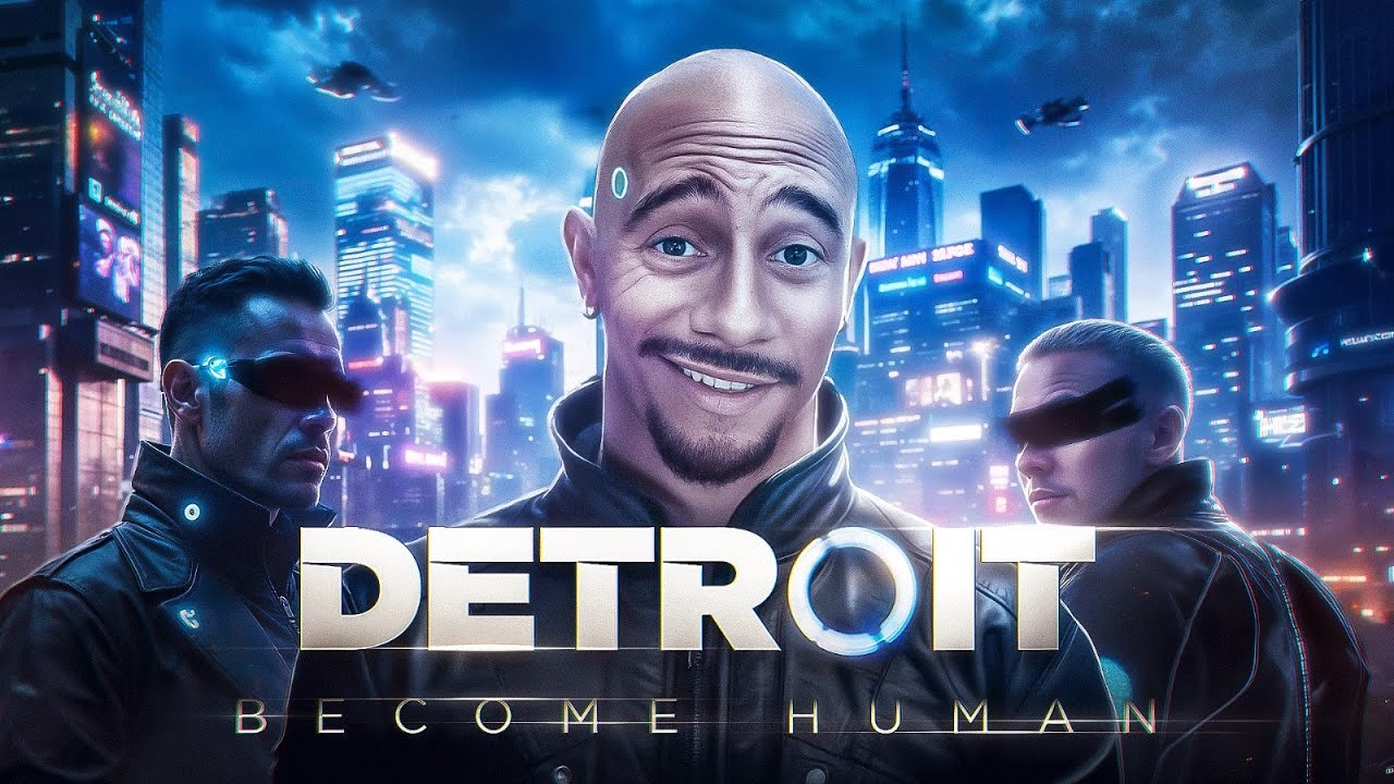 JE SAUVE DETROIT DE LA MENACE HUMAINE (dans un jeu vidéo sur console nommé DETROIT BECOME HUMAN)