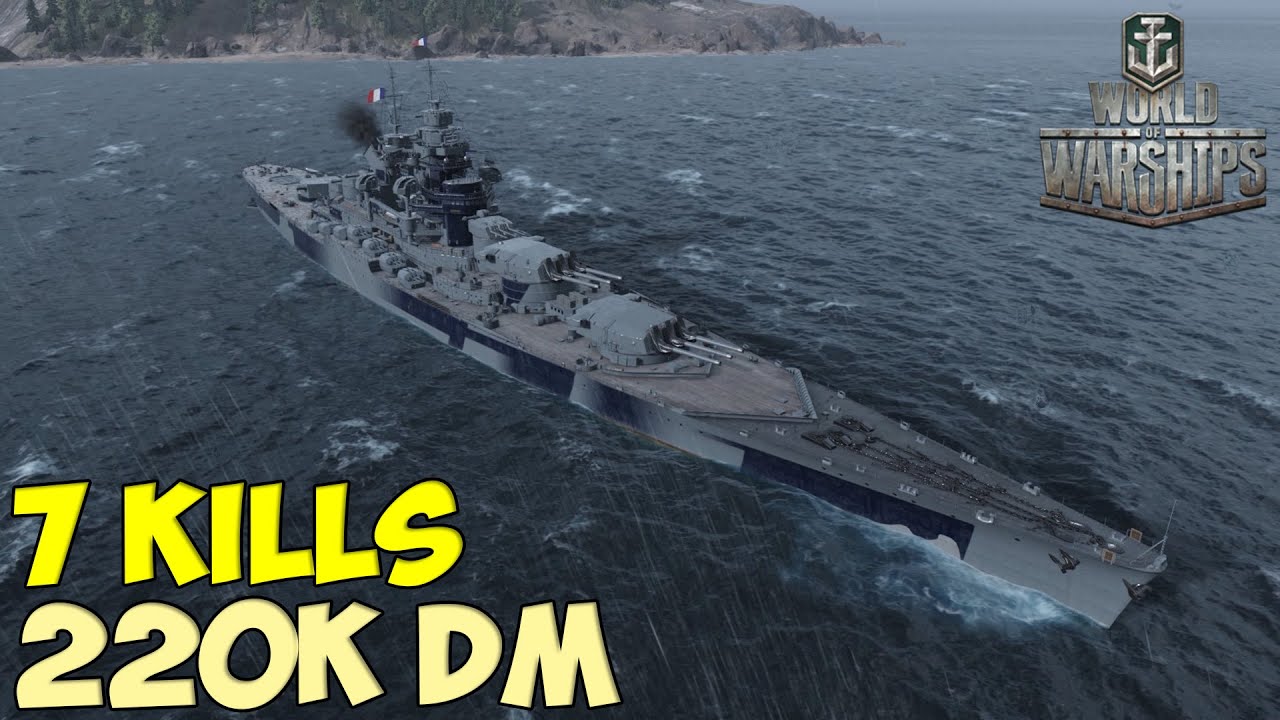 World of WarShips | Flandre | 7 KILLS | 220K Damage - Replay Gameplay 4K 60 fps