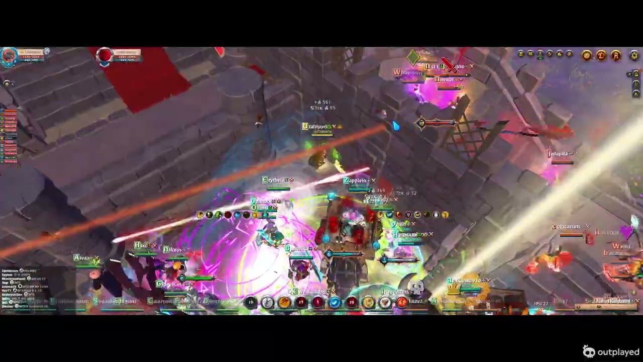 BLACKMONK STAVE POV! AFTERMATH VS ALLRISE FRIENDLY FIGHT CASTLE DEFFENSIVE  ALBION ONLINE EAST
