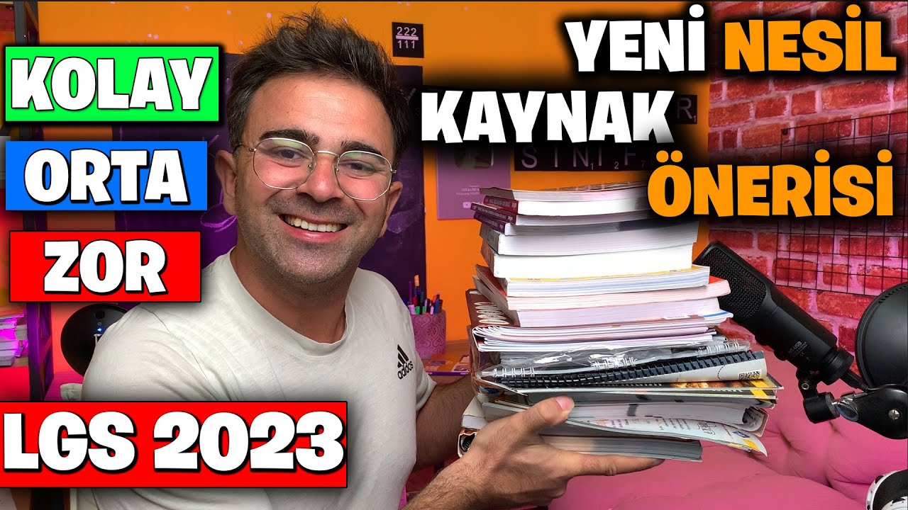 LGS  | KOLAY-ORTA-ZOR | YENİ NESİL KAYNAK ÖNERİSİ 👉#lgslisehocam