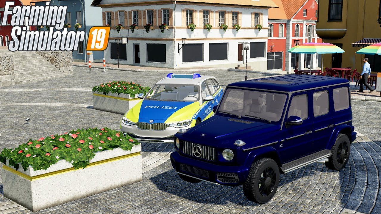 LS19 - Polizei trifft auf Bauhof Weber Mercedes Benz G-Klasse