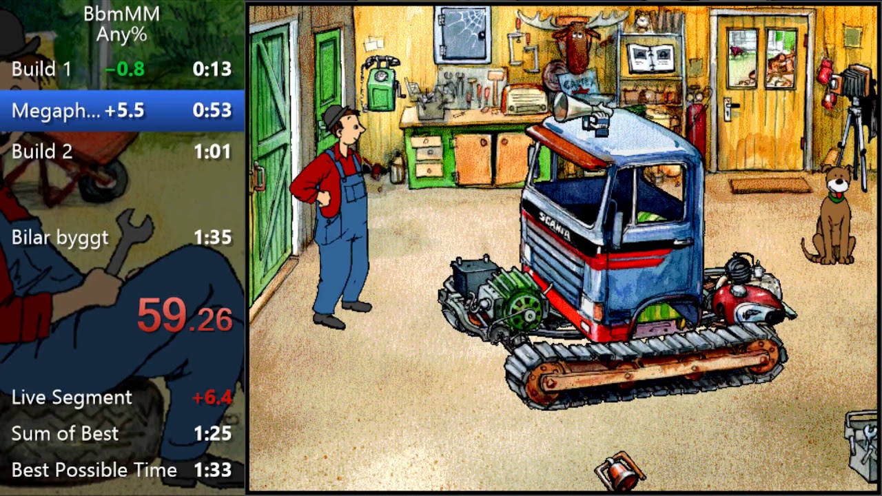 Rakenna autoja Masa Mainion kanssa any% 1:34.43