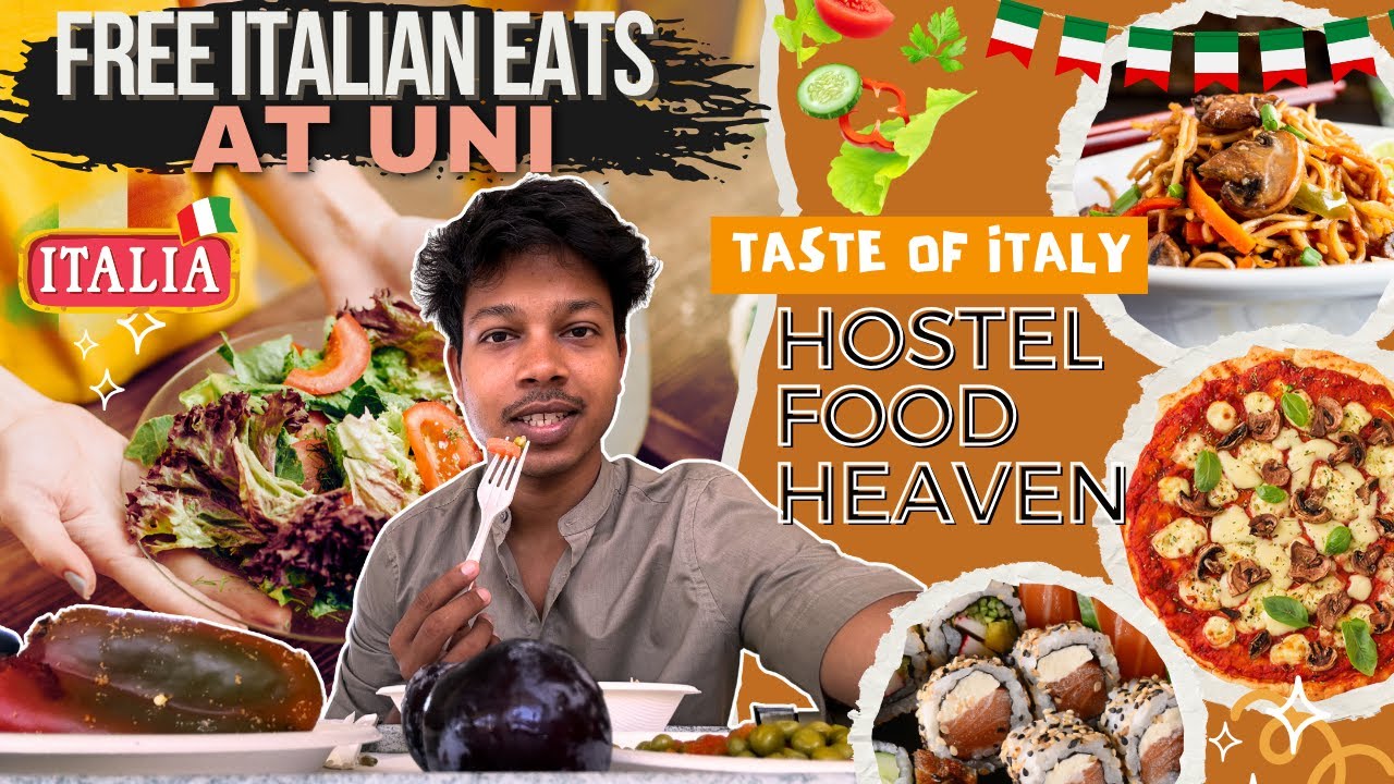 Free Hostel Meals - Scholarship Benefits in Italy | MENSA Food | Italian Cuisine #studyinitaly #food