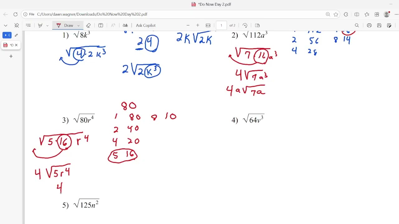 simplifying exponent expressions