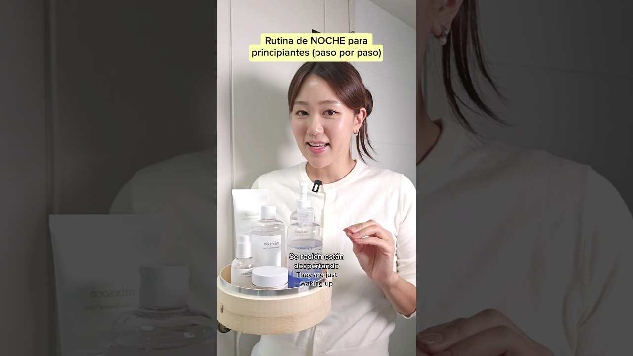 Rutina de skincare de NOCHE para PRINCIPIANTES (paso por paso) #rutinadeskincare #mixsoon