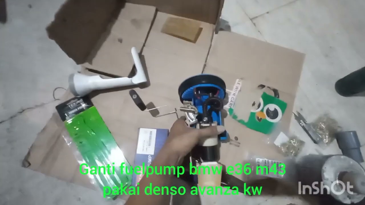 Ganti fuelpump bmw e36 m43 pakai denso kw avanza