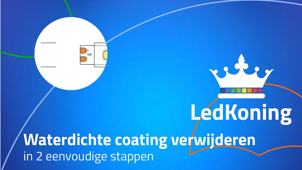 Waterdichte ledstrip coating verwijderen in 2 stappen - LedKoning instructievideo's