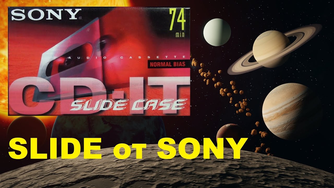 Аудиокассета-Слайдер SONY Slide Case. #audiocassette