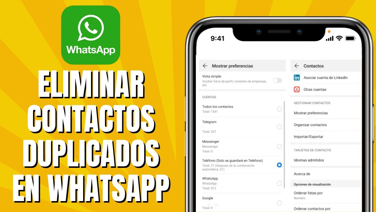 Cómo ELIMINAR Contactos Duplicados En WHATSAPP