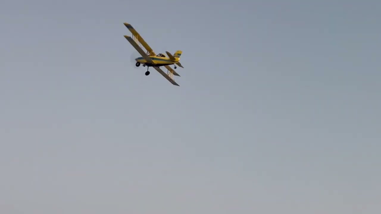Airplane flying low