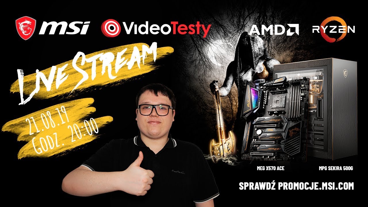 Stream z MSI RX 5700 XT EVOKE