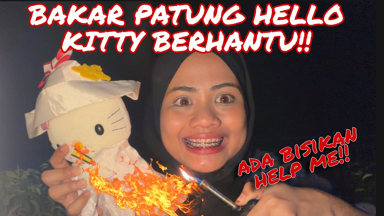 AKU BAK4R PATUNG HELLO KITTY BERHANTU TU‼️ADA BISIKAN MINTA TOLONG WEH!!!
