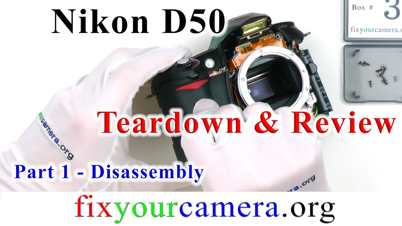 Nikon D50 Teardown & Review *Part 1/4* Disassembly - How it works / older Nikon DSLR quality...