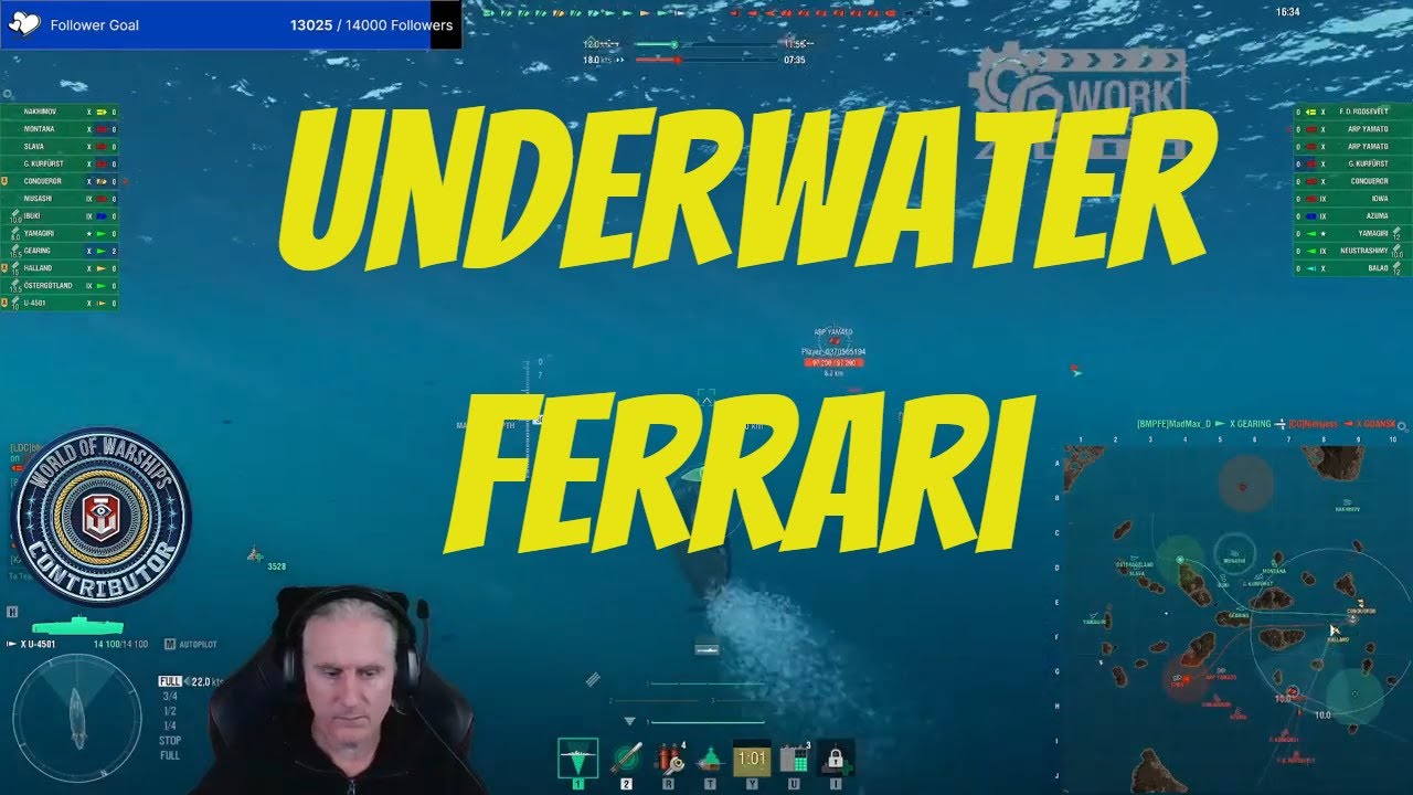 U-4501 - Underwater Ferrari - World of Warships WOWS